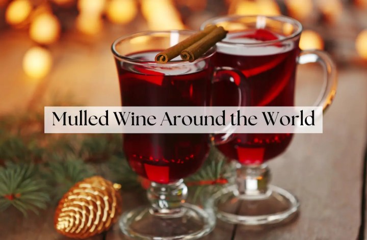 Two mulled wine glasses