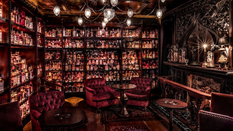 Bertie's whisky bar in Scotland