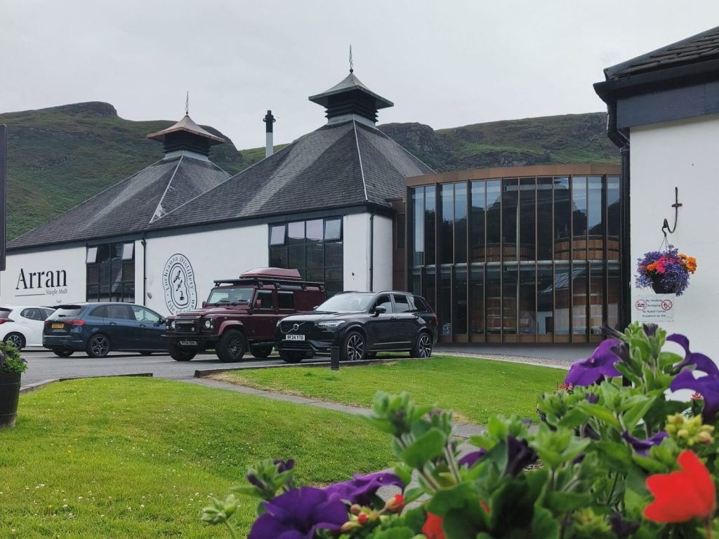 Lochranza distillery on isle of arran
