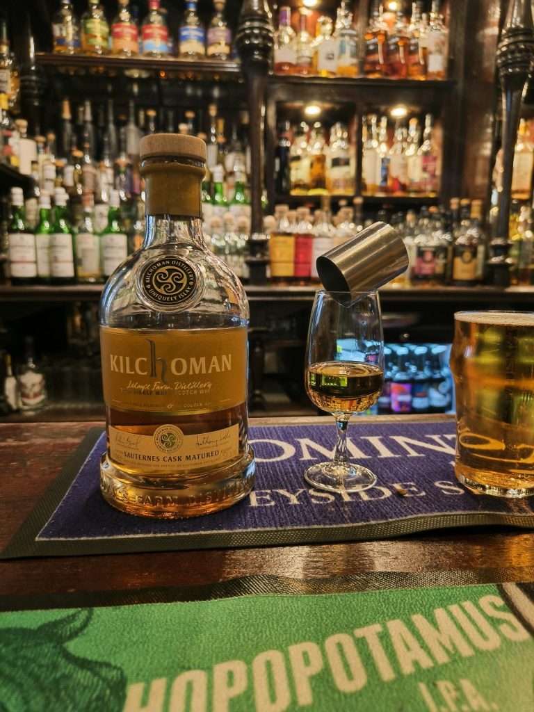 Kilchoman whisky at the Pot Still Glasgow