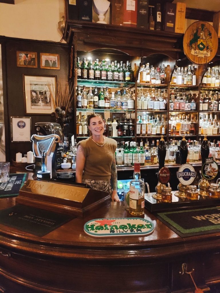 The Bon Accord whisky bar in Glasgow, Scotland