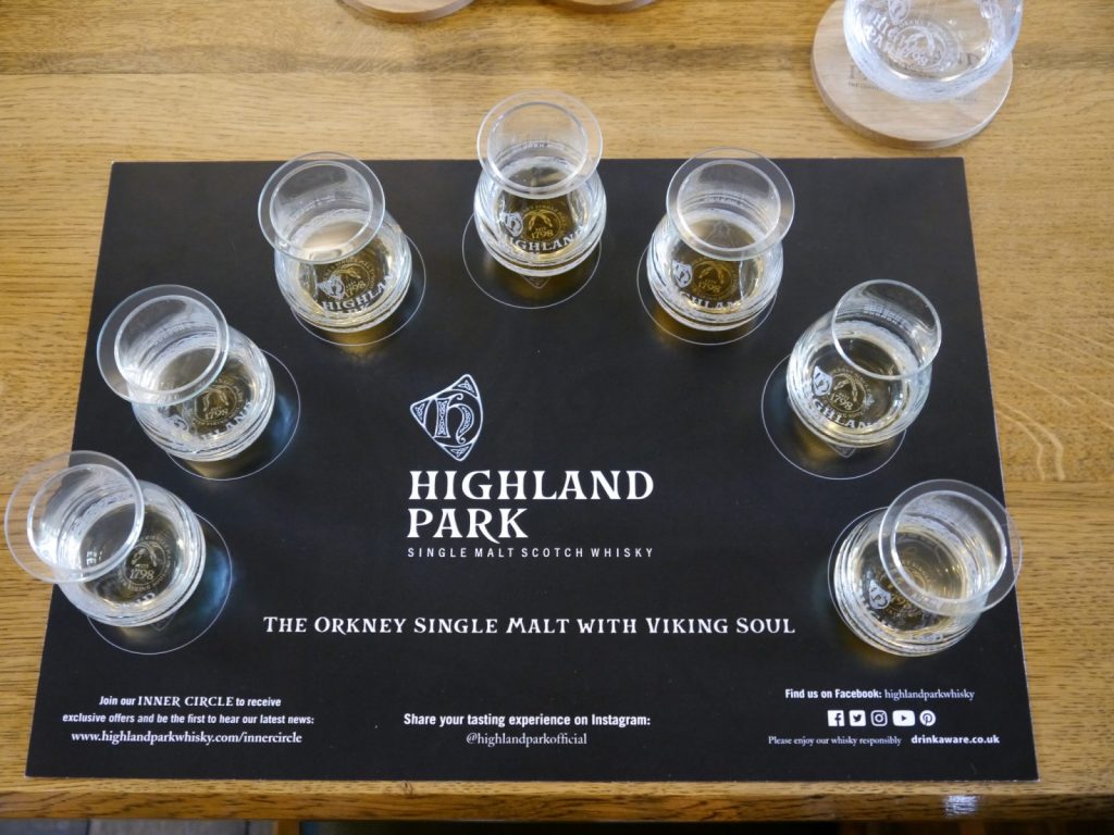 Highland Park whisky tasting