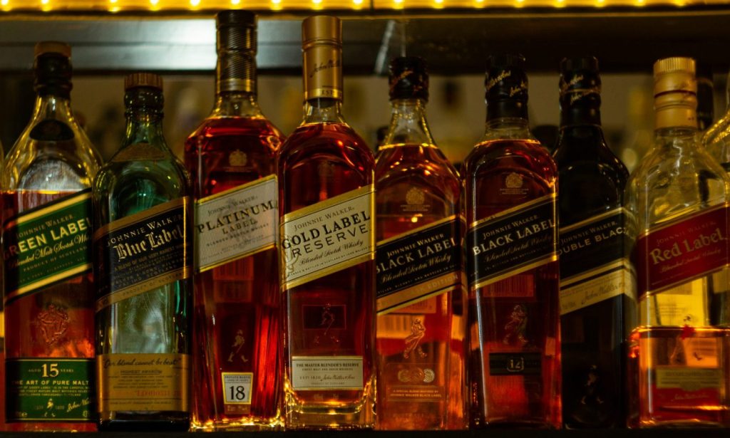 Johnnie Walker whisky bottle designs