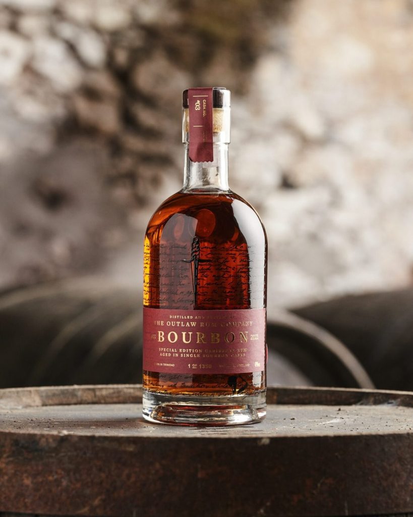 Rum aged in bourbon casks