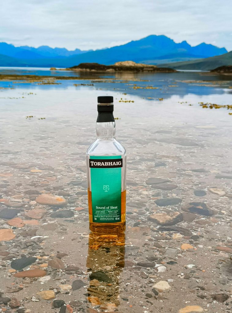 Torabhaig Sound of Sleat bottle with a view