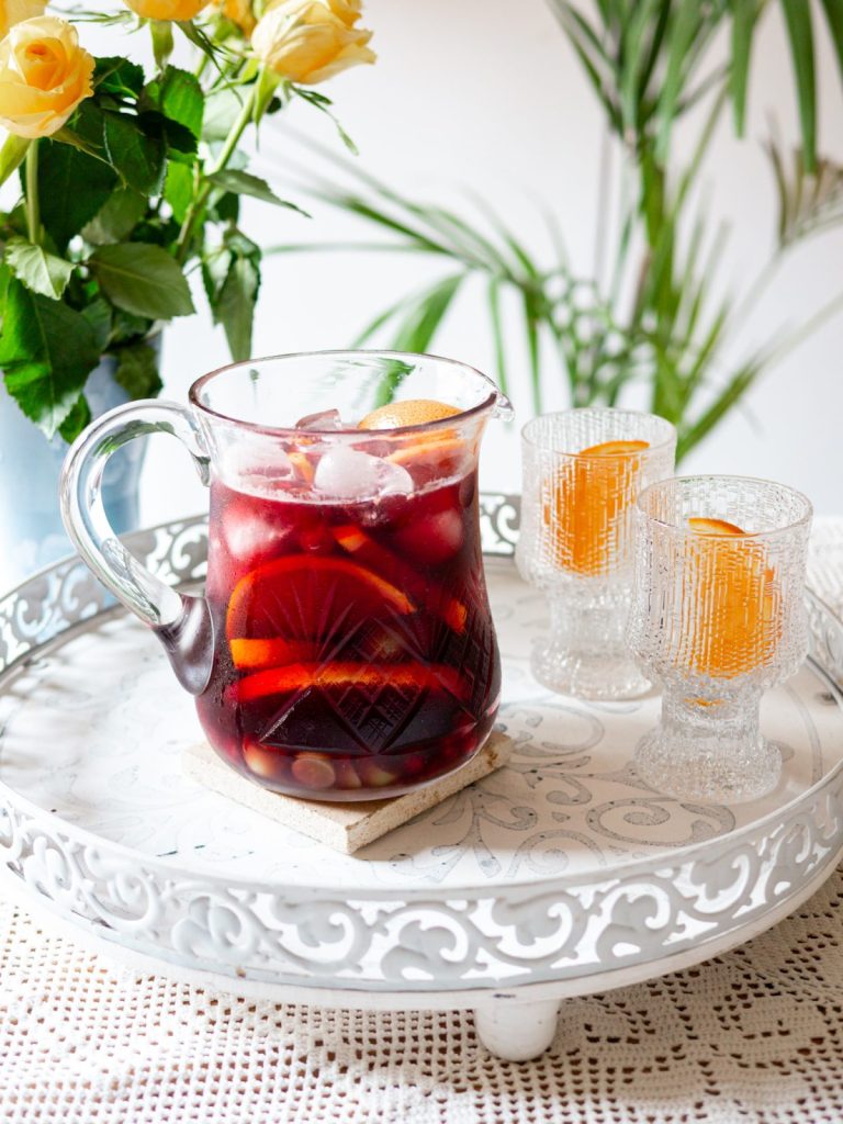 Low-alcohol jug of sangria