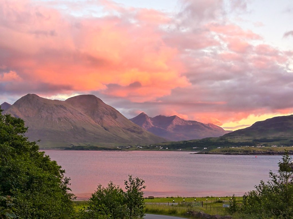 Cuillin mountains from Raasay