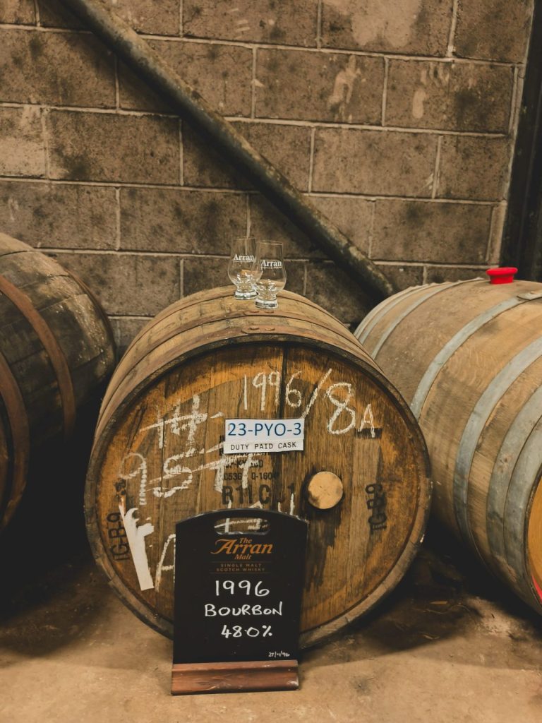 Arran warehouse tasting