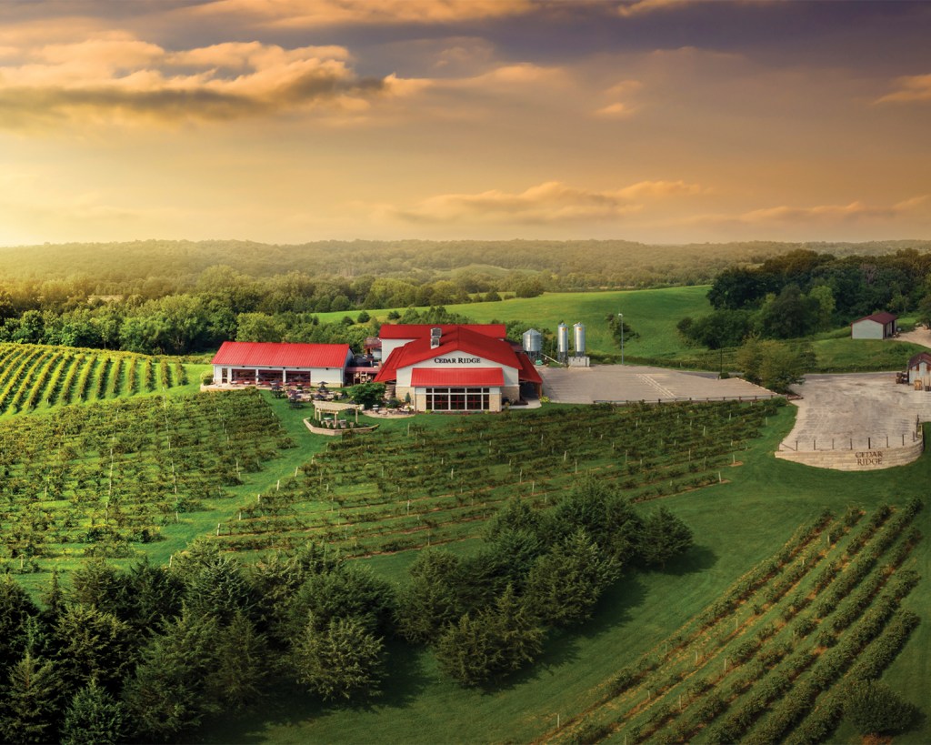 Cedar Ridge distillery and vineyard