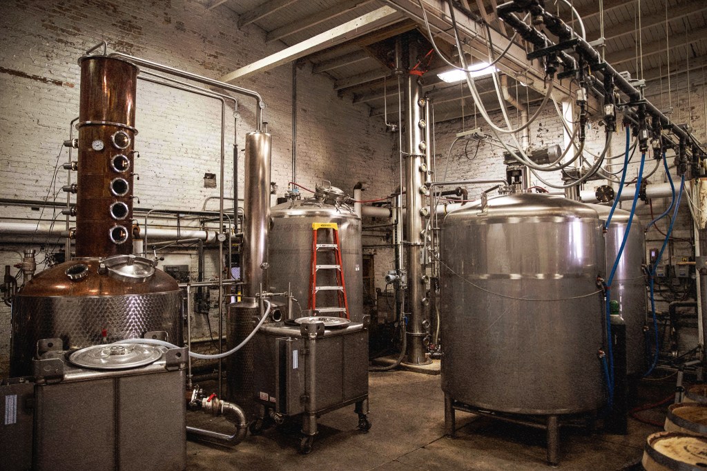 American whiskey distillery