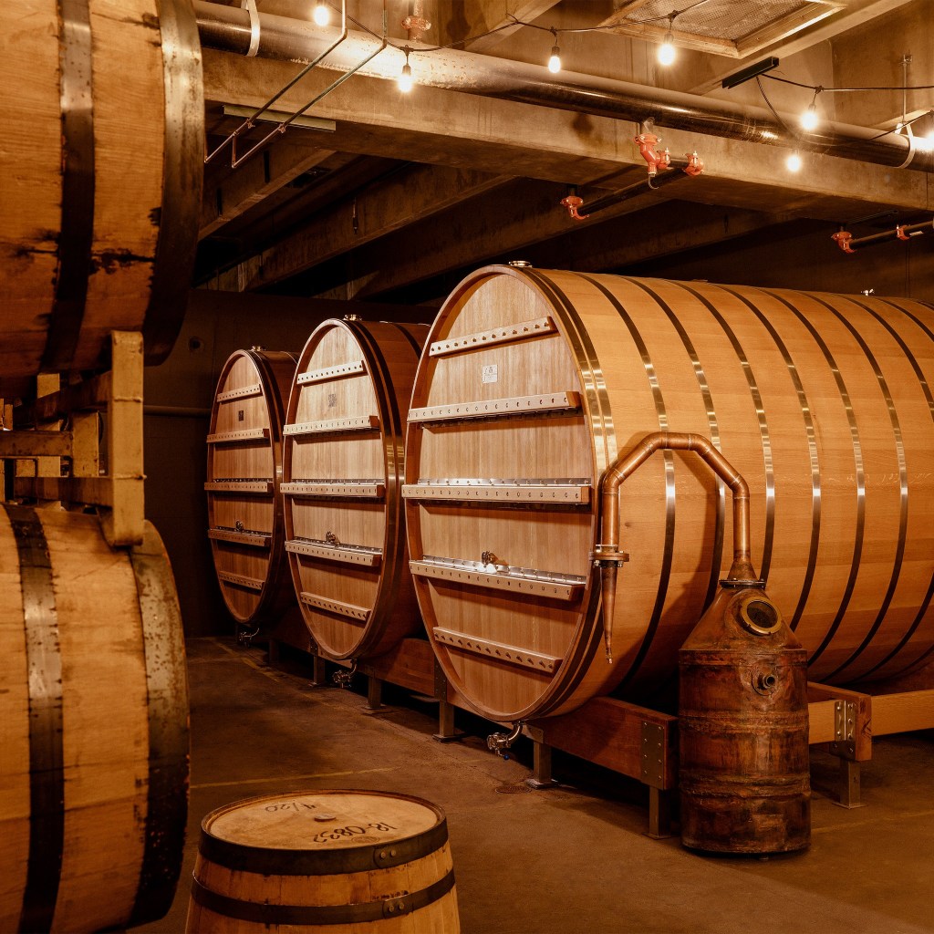 Whiskey barrels in American