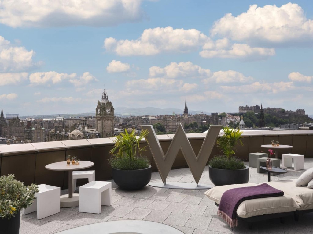 W Deck at W Edinburgh with views over Edinburgh