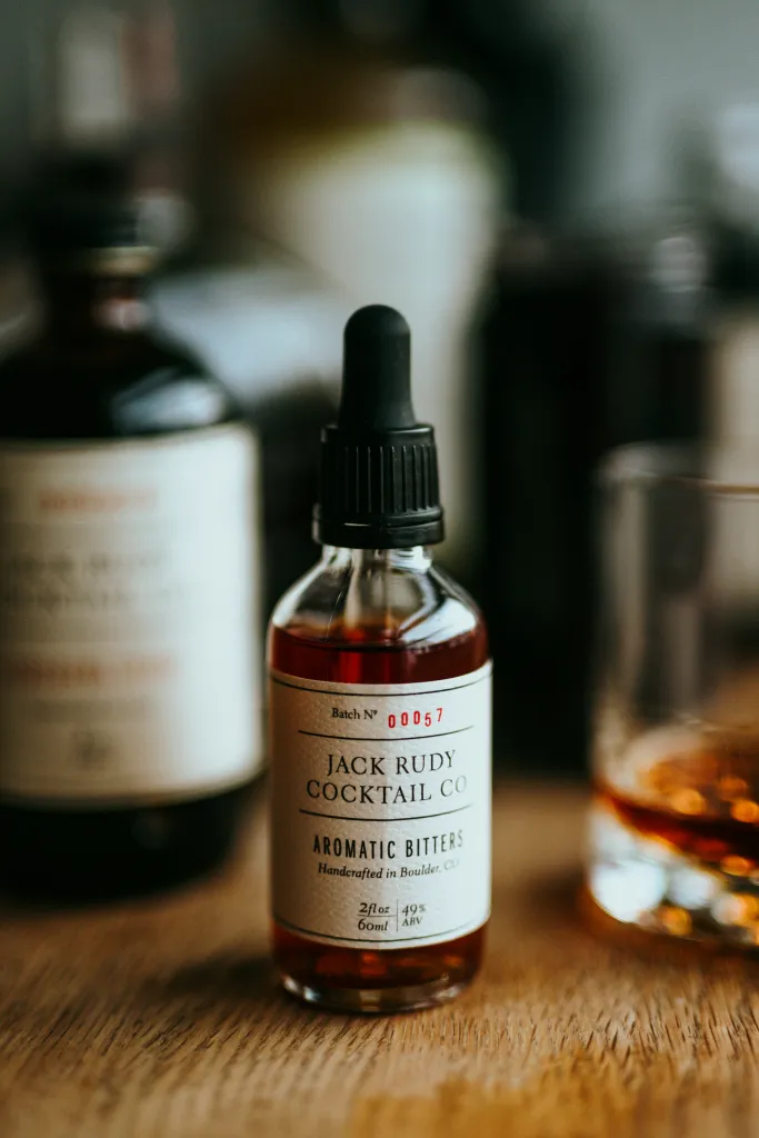 a bottle of aromatic bitters